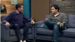 Zoe Saldana Wears a Tan Blouse and Glasses