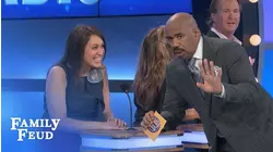 Kristi throws her education OUT THE WINDOW!!! | Family Feud