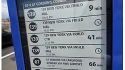 New AI-powered NJ Transit signs tell riders when the bus is coming