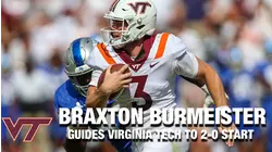 QB Braxton Burmeister Guides Virginia Tech To 2-0 Start