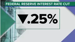 Fed announces rate cut; Stocks close mixed