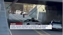 Video shows Bronx moped driver flee from police before fatal crash with MTA bus