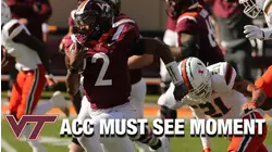 Virginia Tech's Hendon Hooker Gashes Miami For 53-Yard TD | ACC Must See Moment