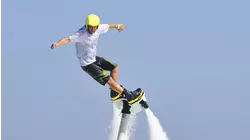 Leather, Grand Canal, Flyboard