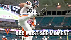 Virginia TE Tony Poljan Somehow Gets Down For The Touchdown