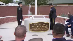 Clovis unveils news plaza honoring its first woman mayor