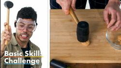50 People Try to Crack a Walnut