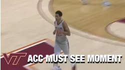 Virginia Tech's Keve Aluma Rocks The Rim In The 1st Half | ACC Must See Moment