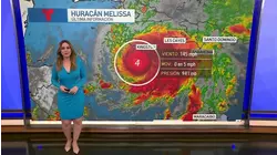El huracán Melissa está muy cerca de Jamaica con categoría 4 y vientos de 145 mph