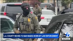 LA County advances measure to ban law enforcement from wearing masks