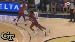 Georgia Tech's Moses Wright Drives Down The Lane For A Monster Dunk