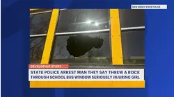 Police arrest man accused of throwing rock at school bus, injuring child