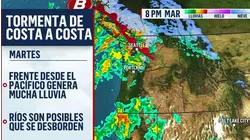 Pronostican actividad de lluvia que recorrerá el país de costa a costa