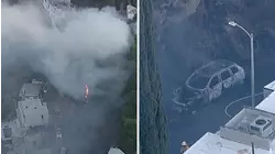 Car fire comes dangerously close to burning Hollywood Hills homes
