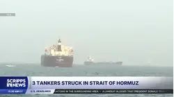 Iran strikes three vessels near Strait of Hormuz as Trump arrives at NATO summit
