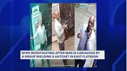 Trio on the run after stealing man's BMW, threatening him with hatchet in East Flatbush