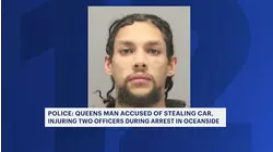 Queens man accused of stealing car, injuring 2 officers in Oceanside