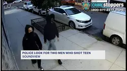 2 men wanted for shooting 14-year-old in Soundview