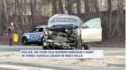 3-car crash in West Hills leaves 1 seriously injured, 2 with minor injuries