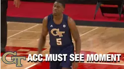Georgia Tech's Moses Wright Takes Out His Frustrations On The Rim | ACC Must See Moments