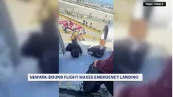 Plane headed to Newark Airport makes emergency landing at LAX, passengers evacuated safely by slides