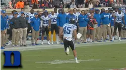 Duke Punter Austin Parker Runs For Two First Downs