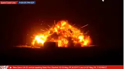 How does the Blue Origin rocket explosion affect upcoming moon missions?