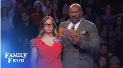 Maeve tells Steve Harvey... "My body is ready!" | Family Feud