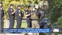 Man charged with shooting at cops in hours-long west suburban standoff