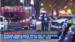 Stolen ambulance chase leads to shots fired by CPD, West Side crash