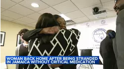 Woman, stranded in Jamaica without critical meds, returns home
