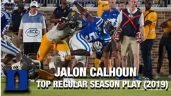 Duke WR Jalon Calhoun | 2019 Top Regular Season Play