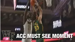 Wake Forest's Khadim Sy Block Leads To Gold | ACC Must See Moment