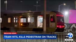 Pedestrian fatally stuck by train in Watts