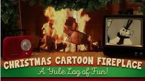 Christmas Cartoon Fireplace - A Yule Log of Fun!