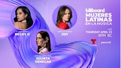 Julieta Venegas, Becky G y Joy serán honradas en Billboard Mujeres Latinas en la Música