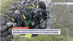 DEP employee trapped under ATV in steep embankment crash near Carmel