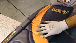 Goalie Pads and Lapel Pins