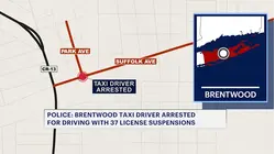Police: Brentwood taxi driver arrested, accused of having 37 license suspensions