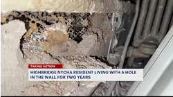 Highbridge NYCHA resident living with a hole in her wall for two years