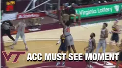 Virginia Tech's Justyn Mutts And Hunter Cattoor Hook Up On Sick Lob | ACC Must See Moment