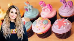 Rosanna's Colorful Rainbow Cupcakes!