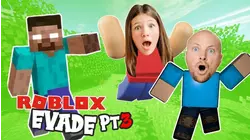 We Were CHASED By STEVE From MINECRAFT On Roblox EVADE