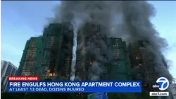 At least 13 dead as massive fire engulfs Hong Kong high-rise apartment buildings