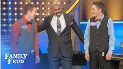 PATRICK and MICHAEL tag along to the FEUD! | Family Feud
