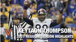 Keytaon Thompson 2021 Regular Season Highlights | Virginia WR