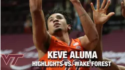 Virginia Tech's Keve Aluma Comes Up Big Versus Wake Forest