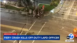 Off-duty LAPD officer killed in solo-vehicle crash in Santa Clarita, authorities say