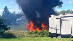Pilot Survives After F-16 Jet Crashes in Michigan During Training