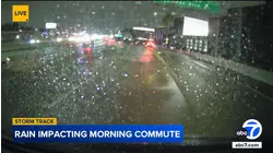 Rain impacting morning commute